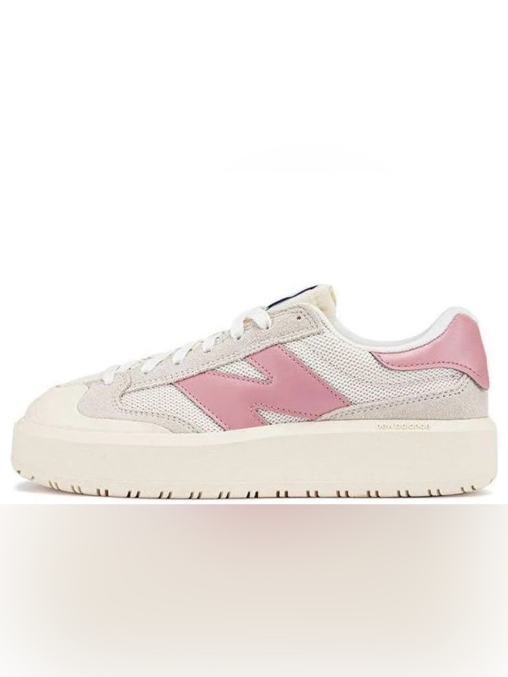 New Balance Cream and Pink  CT302 Platform Sneaker